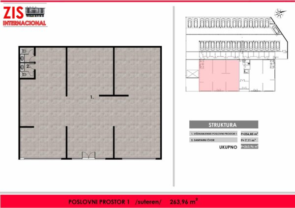 Poslovni prostor br. 1 - Zgrada u Kozarskoj ulici
